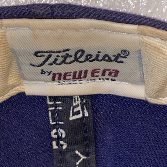 Titleist FJ by New Era Blue/Orange Strapback Fitted 7 1/2‎ Golf Cap Hat USA - Picture 6 of 11